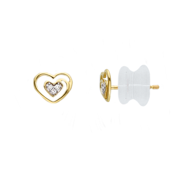 Orecchini Gazzola Gioielli Donna in Oro giallo Diamante 0.03 Ct 290287BG - 290287BG